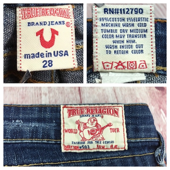 💸True Religion #503 Twisted Leg Flare Jean 28x32 - Picture 5 of 8